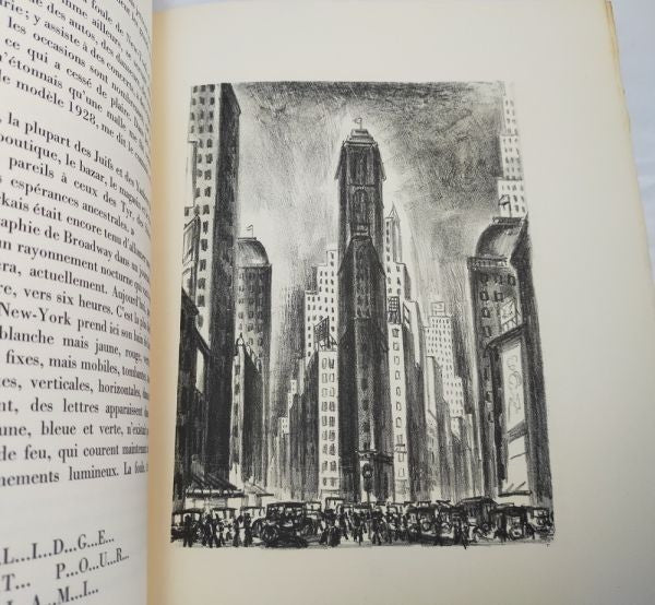 Paul Morand New-York 1931 W/ 30 Lithographs By Adriaan Lubbers Limited Edition