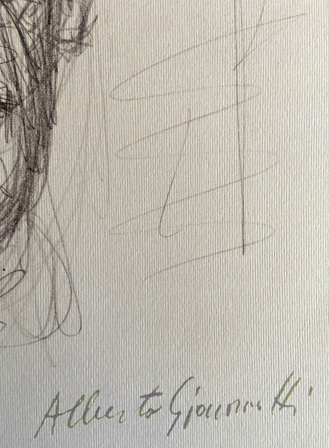 Alberto Giacometti Lithograph Coa Numbered Stamped