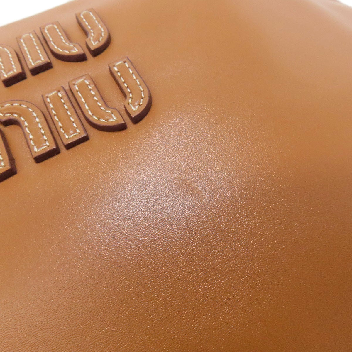 Calf MIUMIU logo Tote Bag