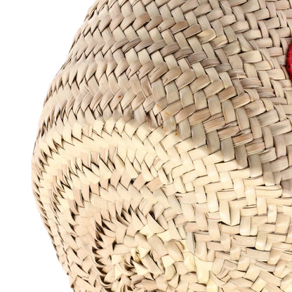 Dolce & Gabbana Kendra Logo Basket Bag Embroidered Straw