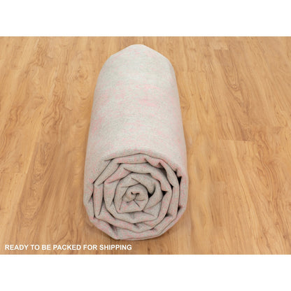 10'X14'1" Wool And Art Silk Transitional Design Hand Loomed Jacquard Rug