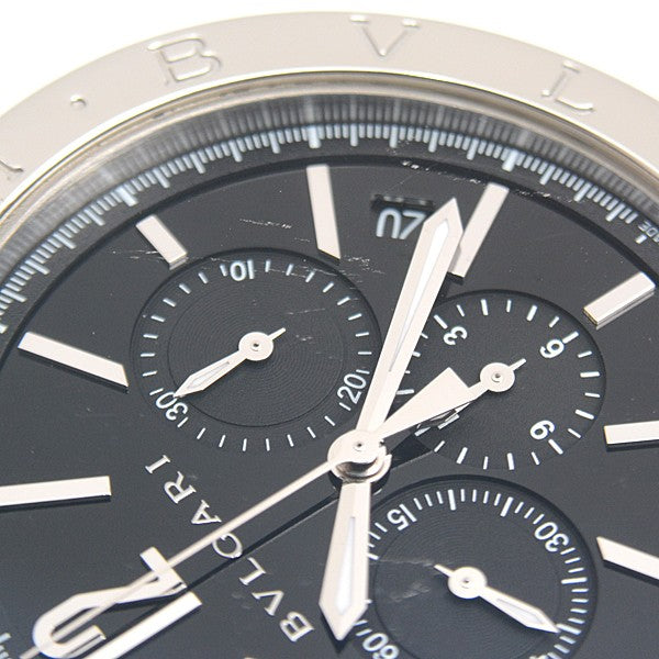 Bvlgari Bvlgari Bvlgari Chronograph El Primero Black Dial Ss Bb41Sch