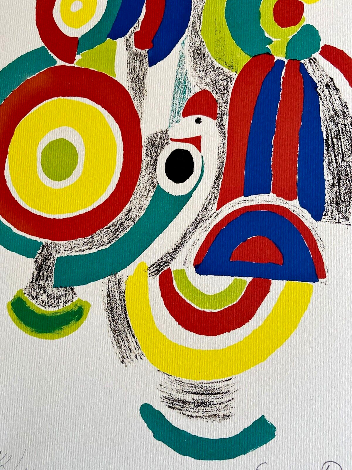 Sonia Delaunay Lithograph, Coa Signed Op Numbered Certified