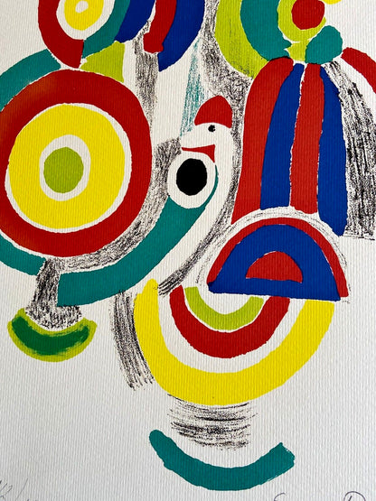 Sonia Delaunay Lithograph, Coa Signed Op Numbered Certified