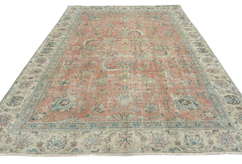 Handmade Semi-Antique Oriental Rug Muted