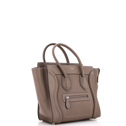 Celine Bicolor Luggage Bag Leather Micro