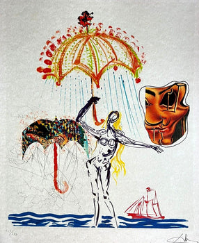Salvador Dal Lithograph Coa Signed Numbered By