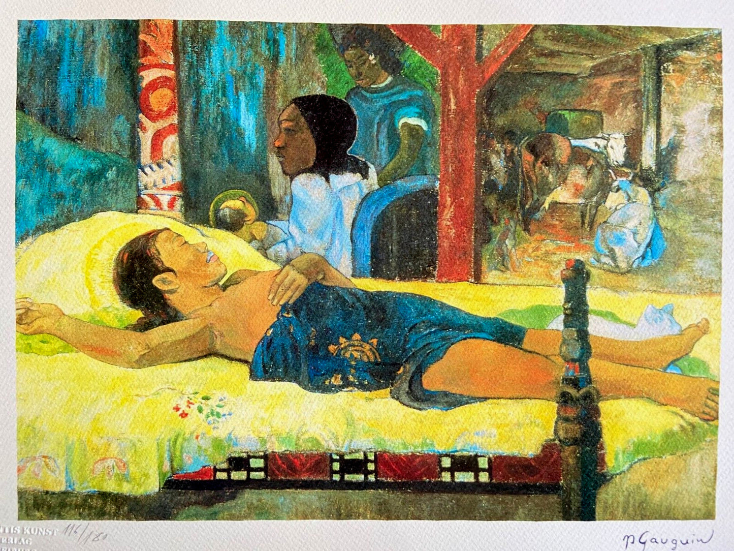 Paul Gauguin Lithograph Coa Signed Numbered By Hand 180
