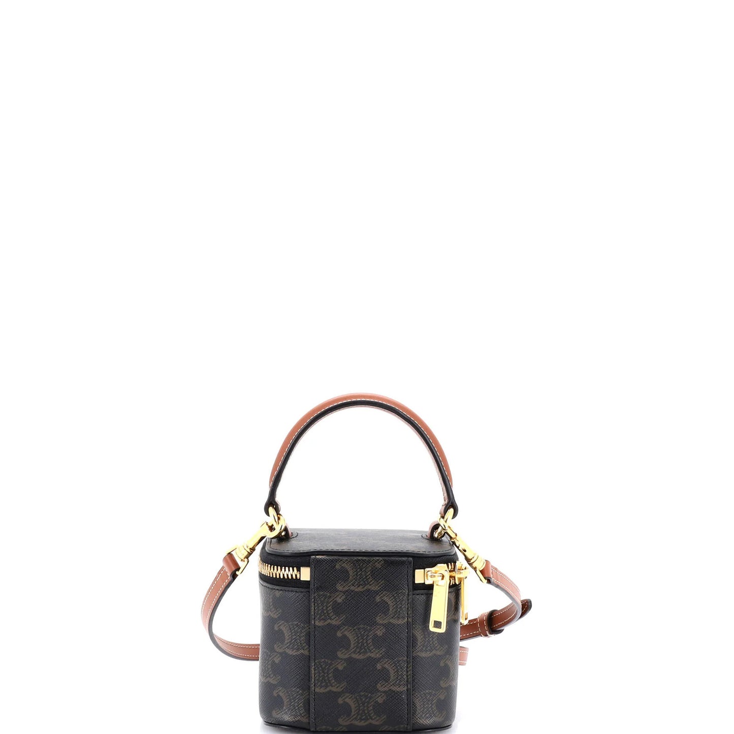 Celine Top Handle Square Vanity Case Triomphe Coated Canvas Mini