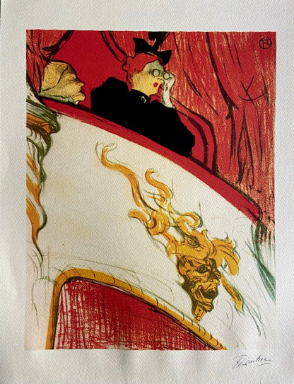 Henri De Toulouse-Lautrec Lithograph Coa Mourlot 1952 Signed