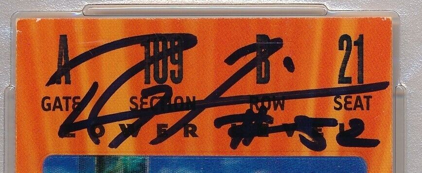 Super Bowl Xxxv Full Ticket Signed By Ravens Mvp Ray Lewis Hof Psa/Dna 10 167514