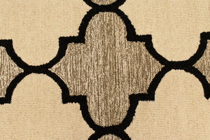 Hand tufted multicolored trellis rug contemporary wool modern carpet