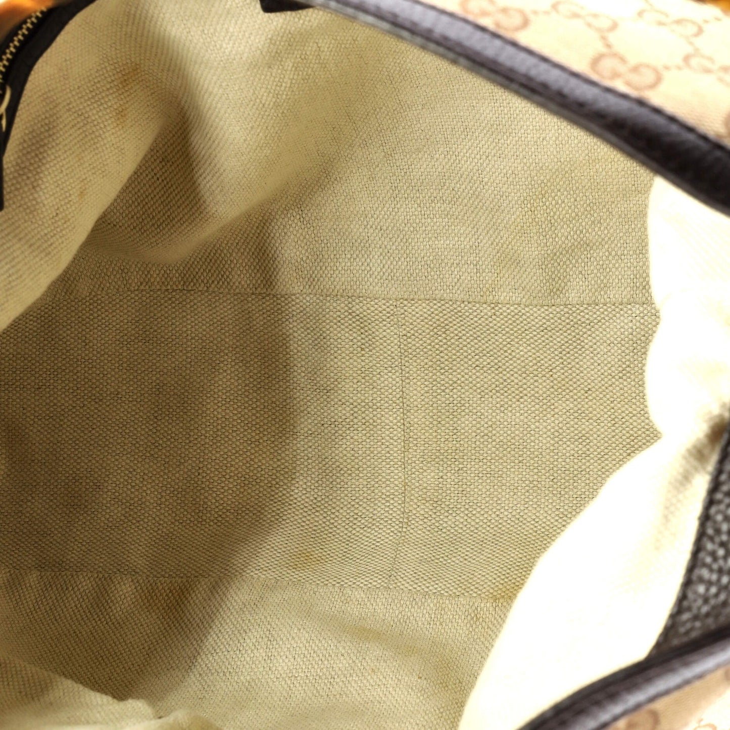 Gucci Diana Bamboo Shoulder Bag Gg Canvas Medium