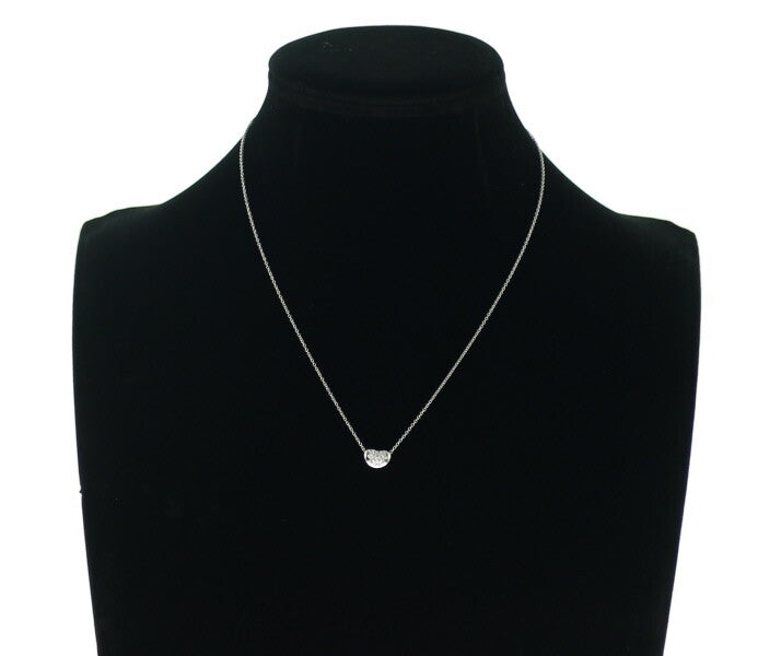Tiffany&Co. Necklace Bean Diamond Paved 950 Platinum