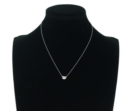 Tiffany&Co. Necklace Bean Diamond Paved 950 Platinum