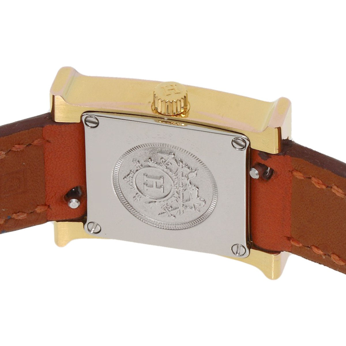 Hermes H Watch Mini Watches Hh1.101 Pgp/Leather