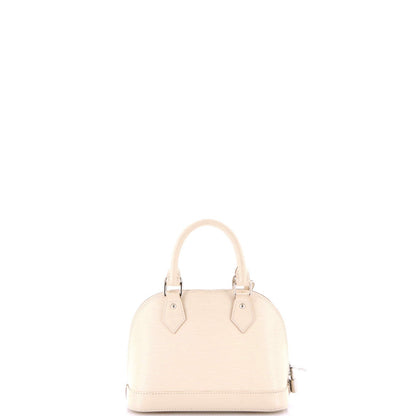 Louis Vuitton Alma Handbag Epi Leather With Logo Jacquard Strap Bb