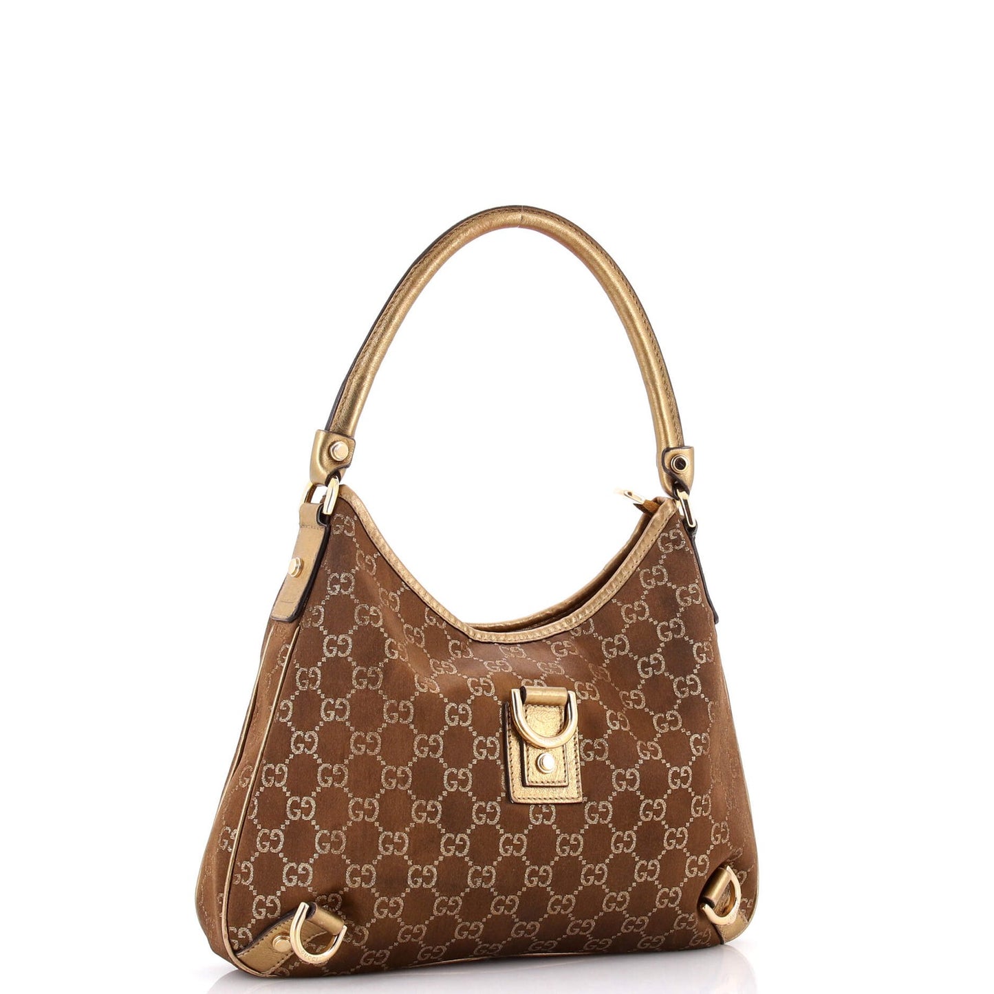 Medium Gucci Abbey D-Ring Hobo GG Canvas with Leather