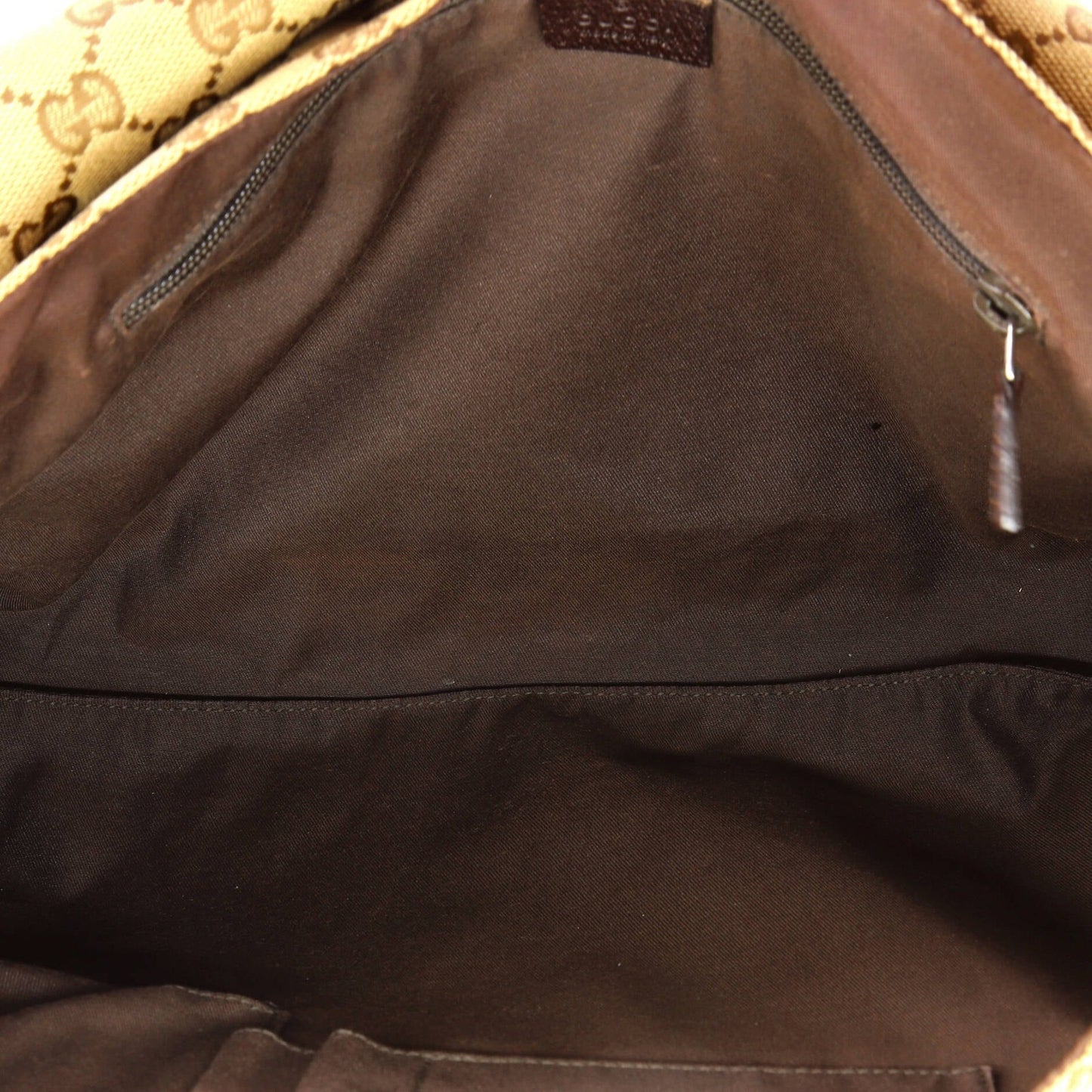 Gucci Flap Messenger Bag Gg Canvas Large