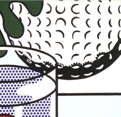 Roy Lichtenstein Still Life With Goldfish Bowl " Serigraph Pop Ar