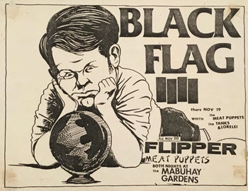 Black Flag Vintage Concert Poster Flipper Meat Puppets