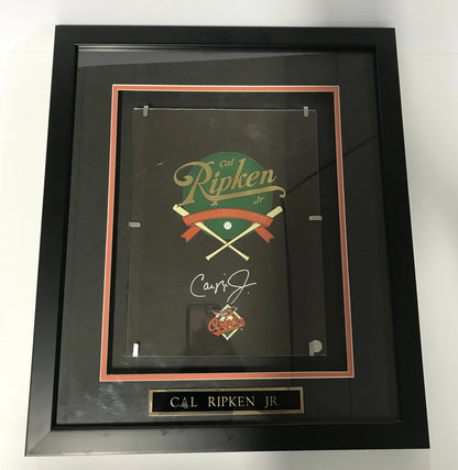 Cal Ripken Jr. Baltimore Orioles Autographed Commemorative Framed Plaque (Csa)