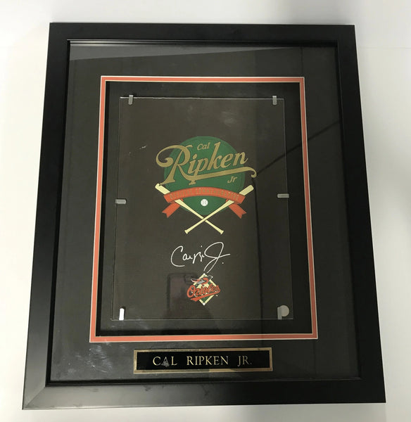 Cal Ripken Jr. Baltimore Orioles Autographed Commemorative Framed Plaque (Csa)