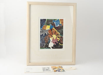 Jan Voss (Germany) Signed Original Woodblock Print Ed150 Limited Framed