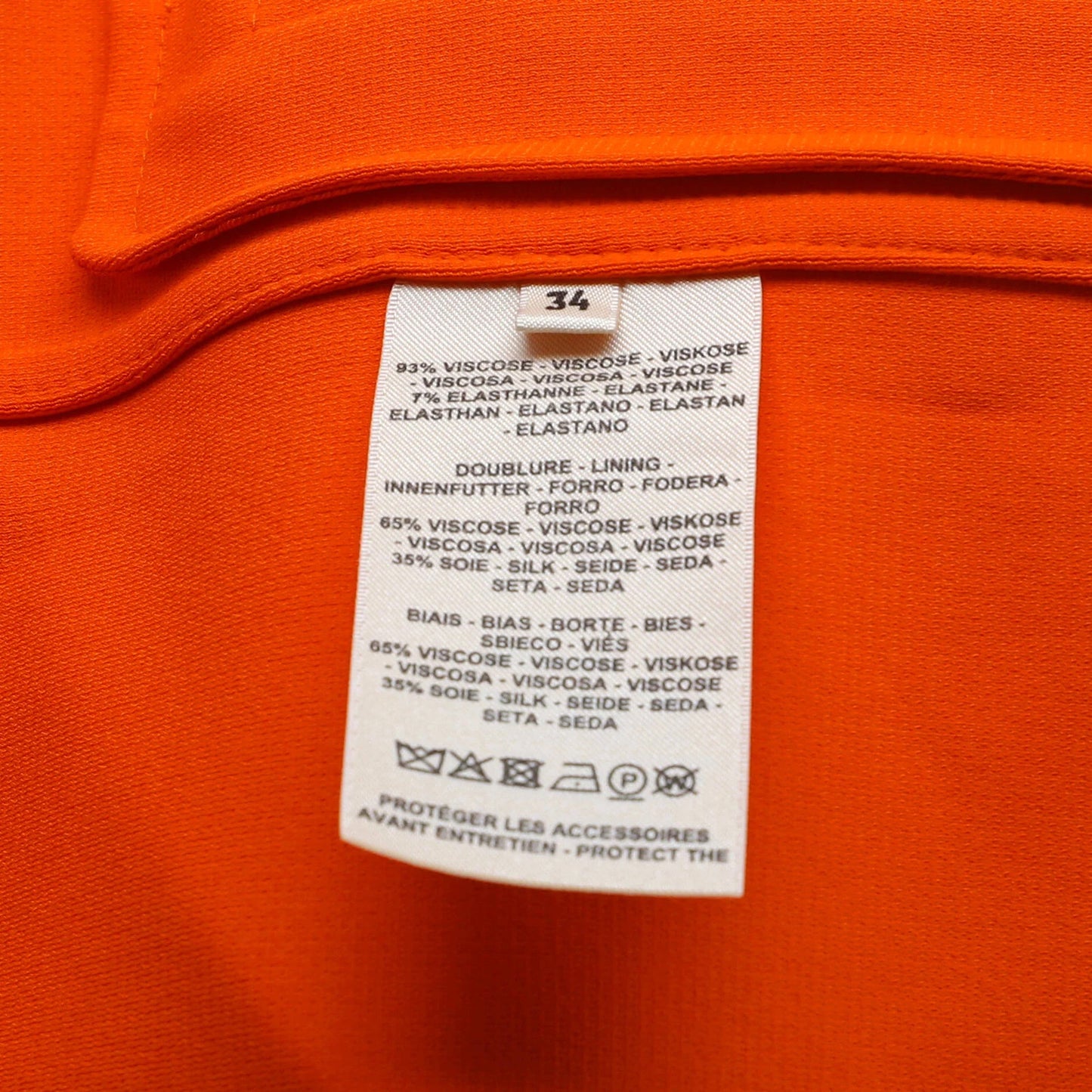 Hermes Women'S One Pocket Zip Up Jacket Viscose Blend