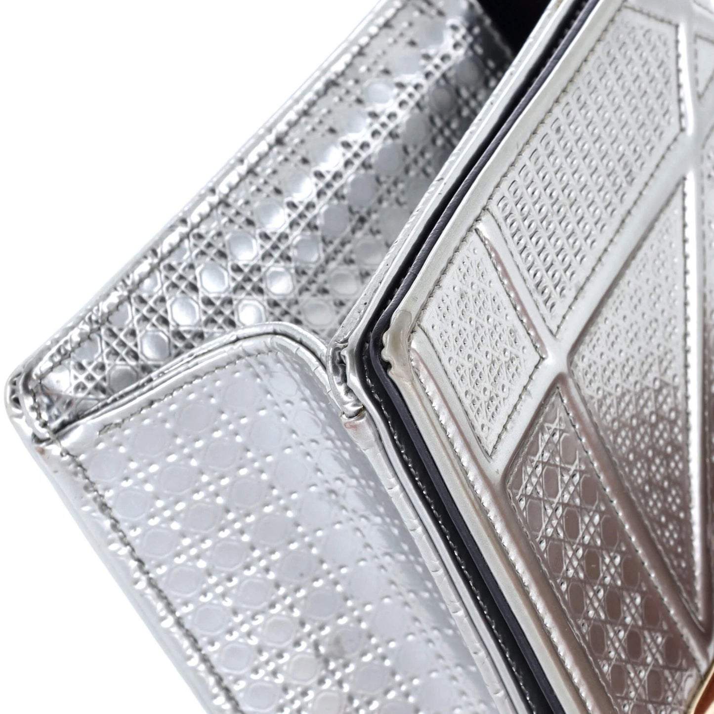 Christian Dior Diorama Flap Bag Cannage Embossed Calfskin Small