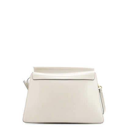 Chloe Faye Shoulder Bag Stitched Suede And Leather Medium