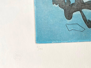 Roberto Sebastian Matta Etching, Hand Signed Rare Numbered Crayon