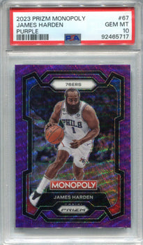 James Harden 2023 Panini Prizm Purple Monopoly