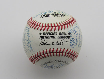 1990 New York Mets Team Signed by 30 Players ONL Baseball Strawberry 185518