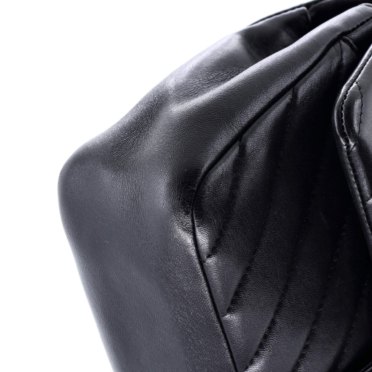 Chanel Classic Single Flap Bag Chevron Lambskin Medium