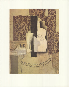 Pablo Picasso Still Life, Bottle And Glass 