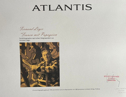 Fernand Lger Lithograph Coa (Original Numbered Signature Stamp)