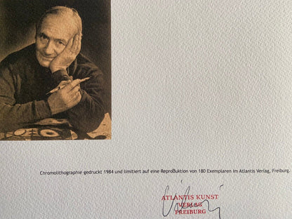 Joan Mir Lithograph Coa Signed Op Numbered In Pencil