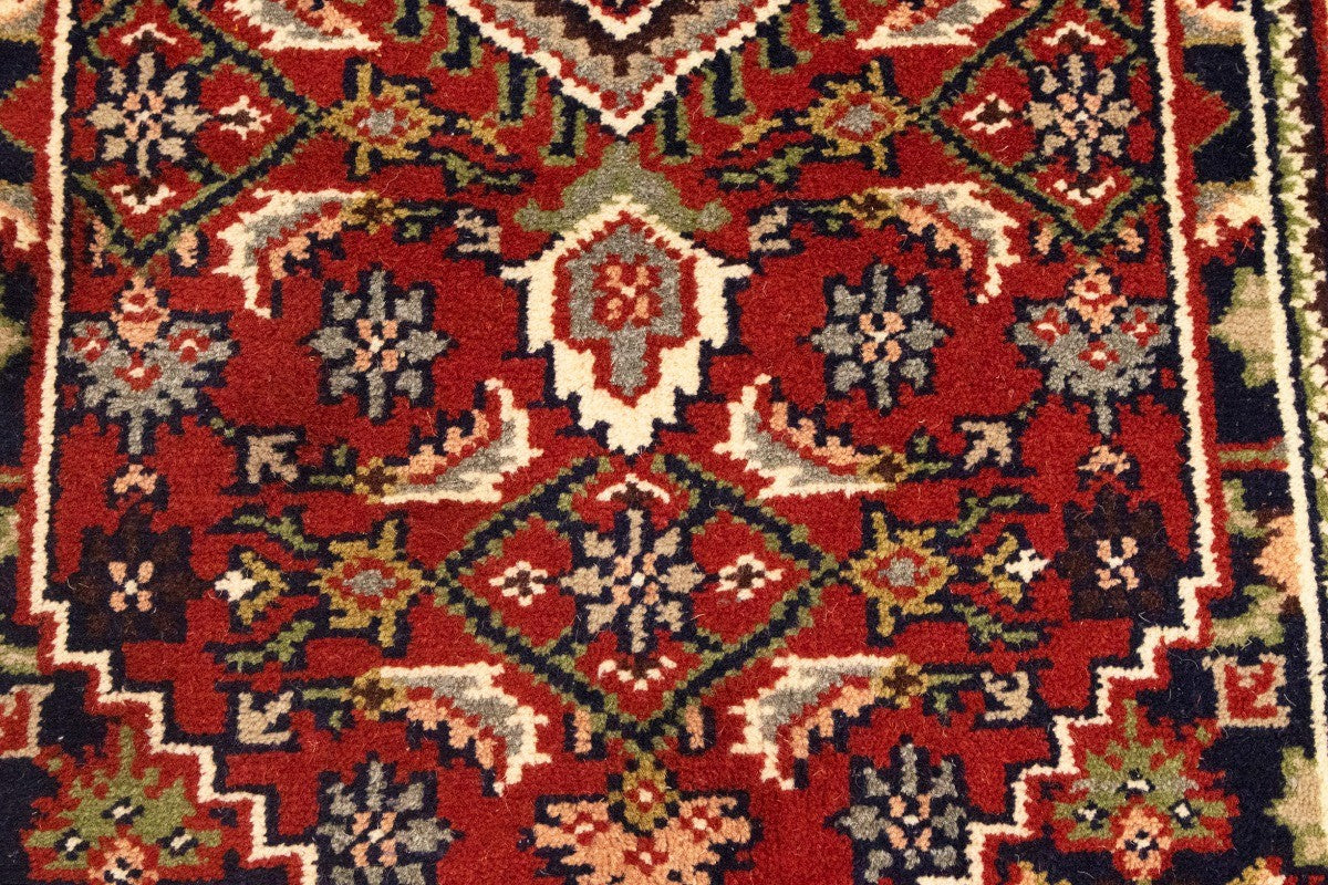 Handmade Floral Tribal Carpet for Bedroom and Bathroom 3X5 ft Oriental Bidjar Carpet