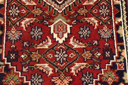 Handmade Floral Tribal Carpet for Bedroom and Bathroom 3X5 ft Oriental Bidjar Carpet