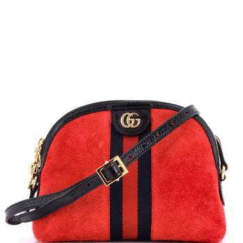 Gucci Ophidia Dome Shoulder Bag Suede Small