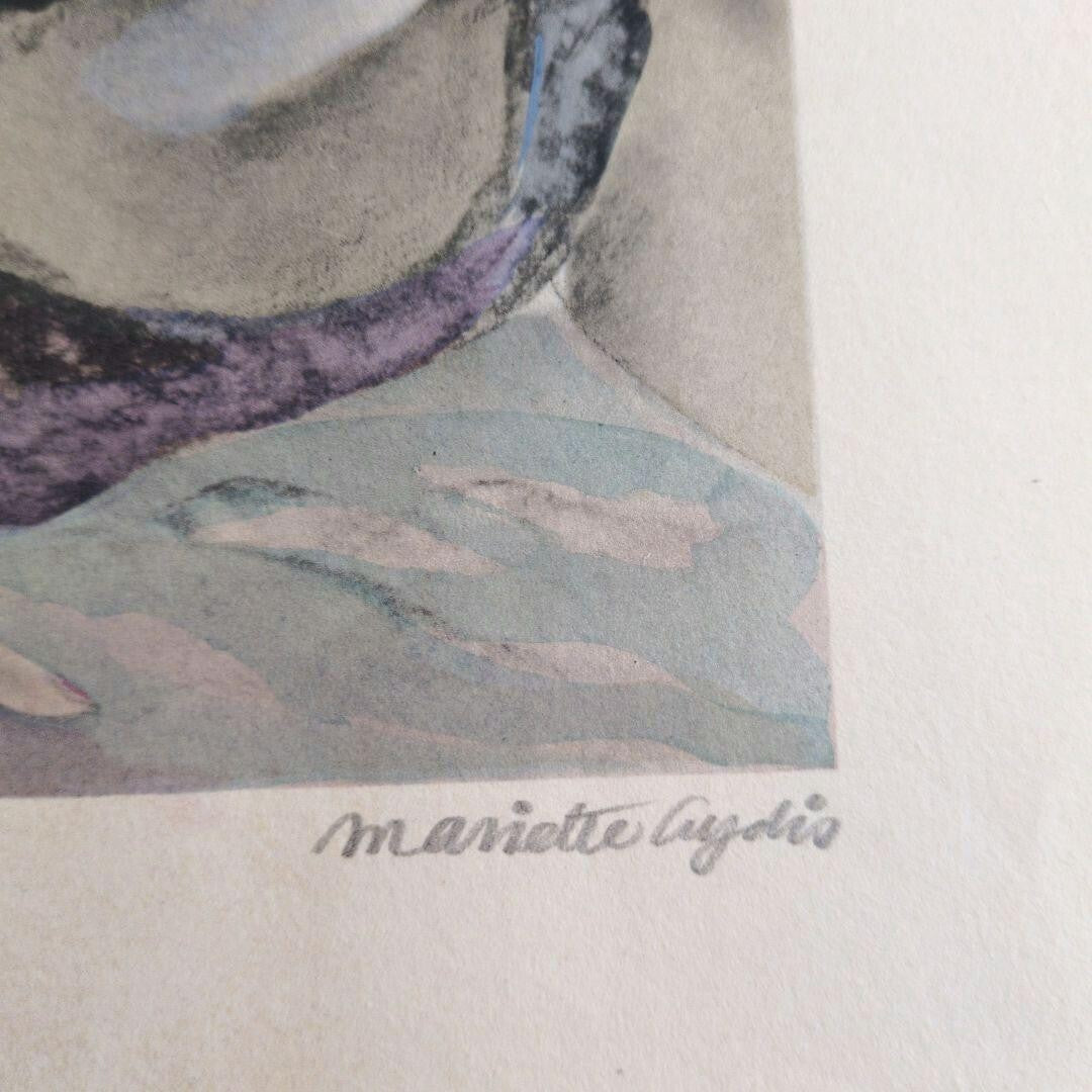 Mariette Lydis Signed Original Lithograph Les Fleurs Du Mal