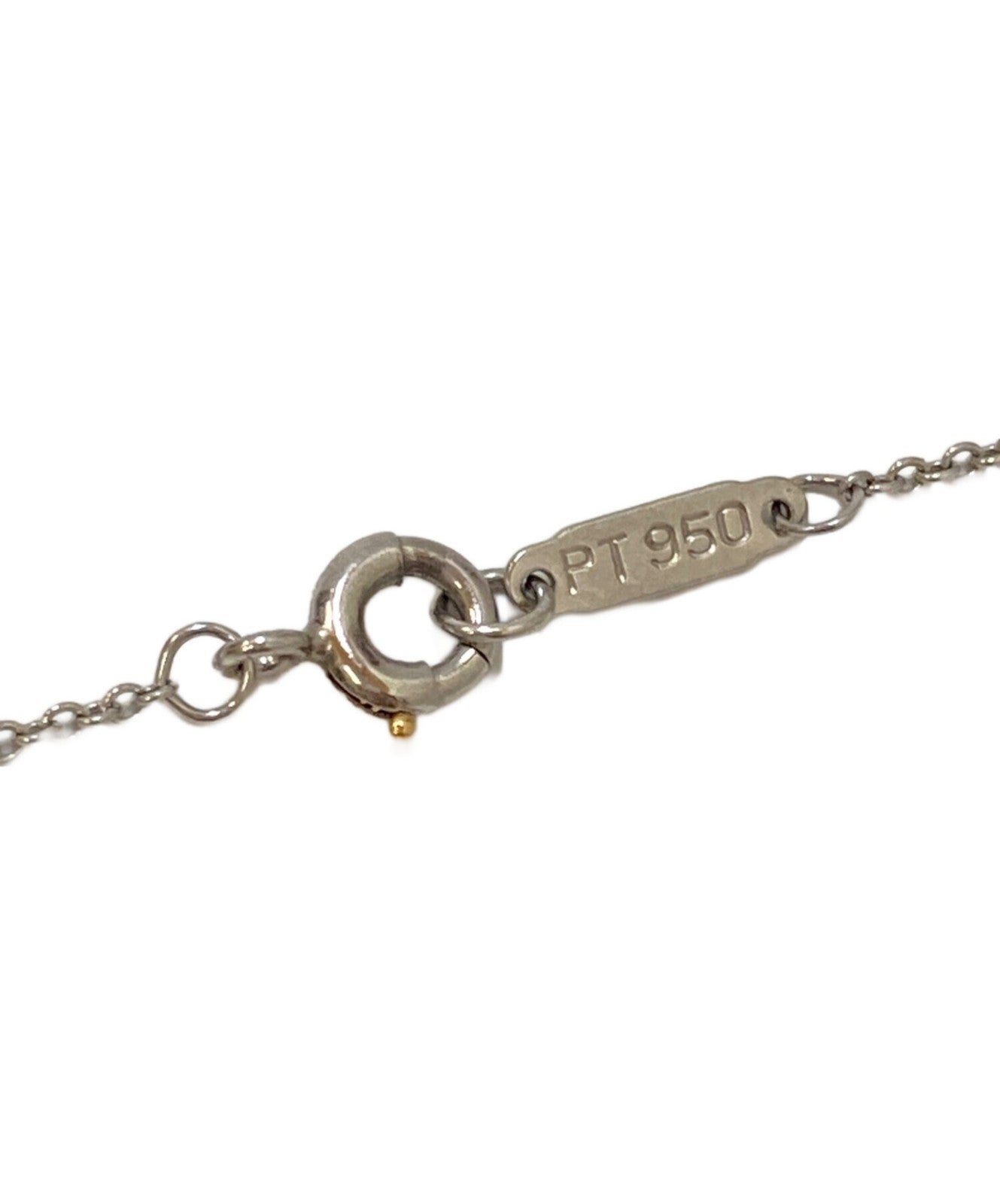 Tiffany & Co. Cruciform Moor Cross 5-Point Diamond Pt950 Necklace