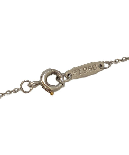 Tiffany & Co. Cruciform Moor Cross 5-Point Diamond Pt950 Necklace