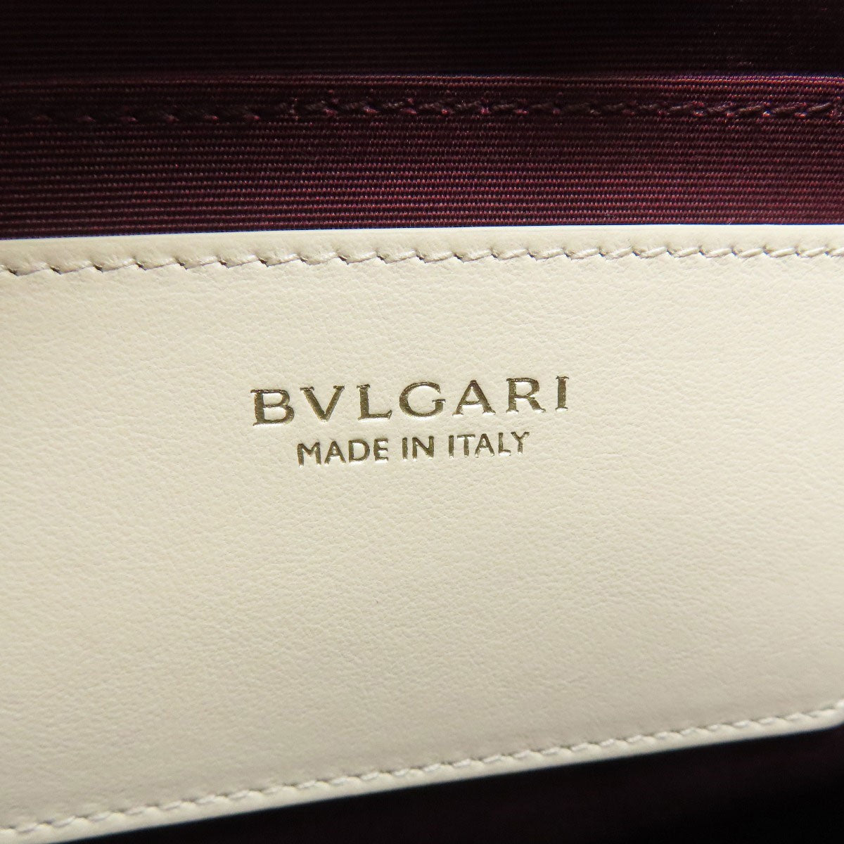 Calf BVLGARI logo 2-way Handbag