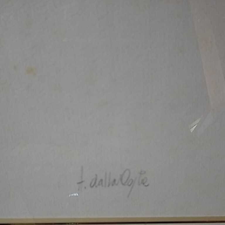 Amleto Dalla Costa Pencil Signed Original Silkscreen Serigraph Framed