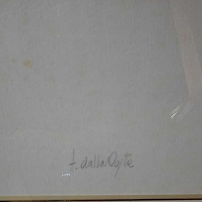 Amleto Dalla Costa Pencil Signed Original Silkscreen Serigraph Framed