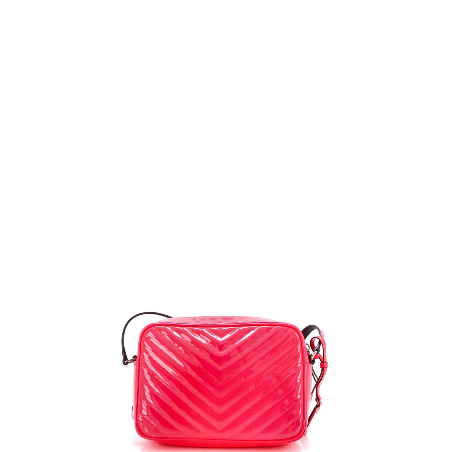 Saint Laurent Lou Camera Bag Matelasse Chevron Patent Small
