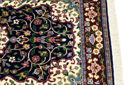 Handmade Kirman Rug Classic Floral Medallion