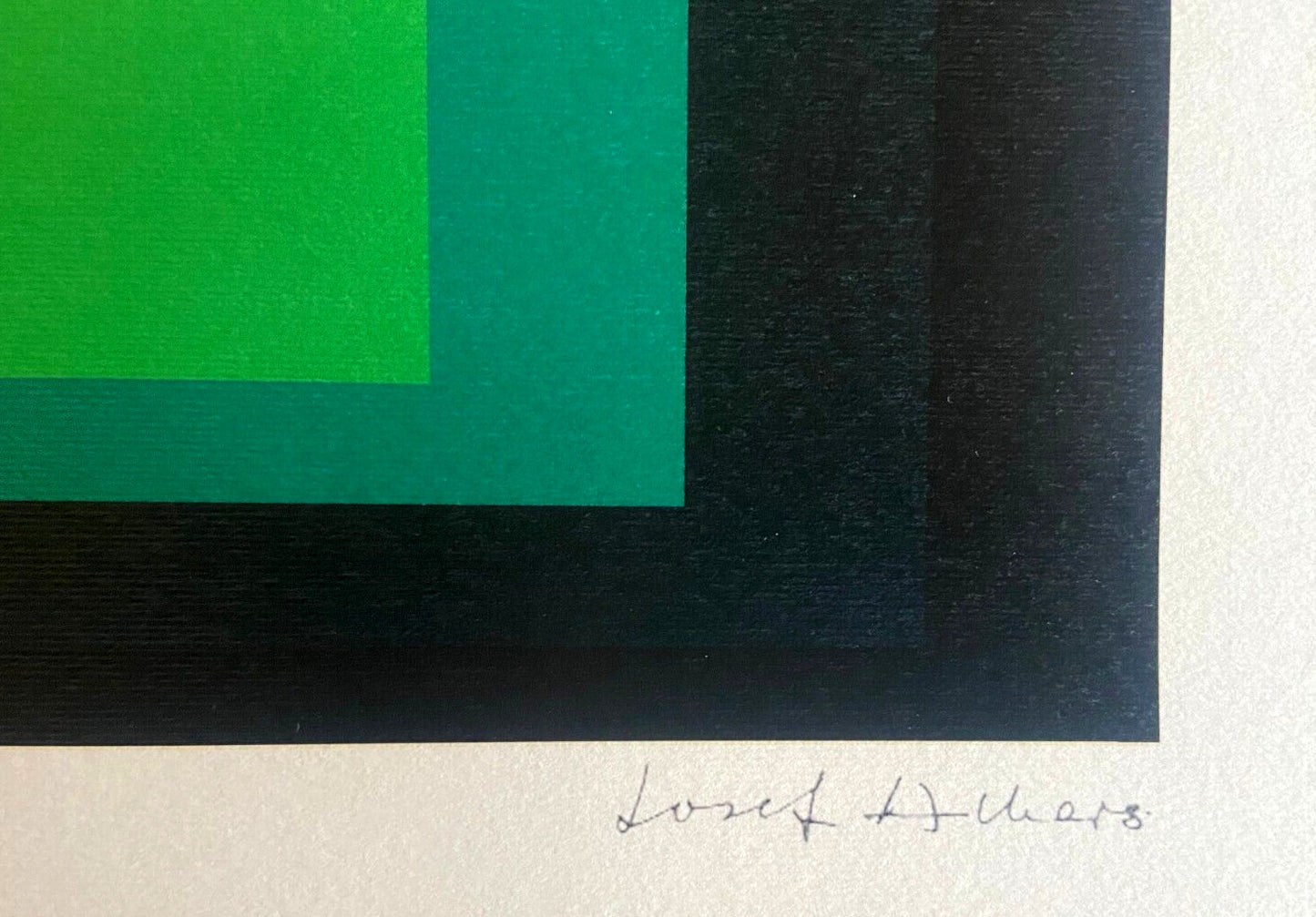 Josef Albers Lithograph Coa Signed Op Numbered - Piet Mondrian